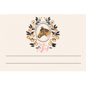 Wild Horses Journal Card Horse 4x6