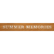 Summer Medley Element Word Art Wood Summer Memories