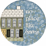 Staycation Home Round Sticker