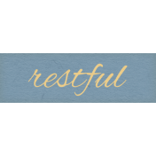 Staycation Restful Word Art