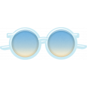 The Golden Hour Light Blue Sunglasses Alternate