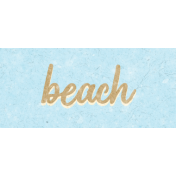 The Golden Hour Beach Word Art Snippet