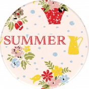 Homestead Life: Summer- Summer Round Sticker