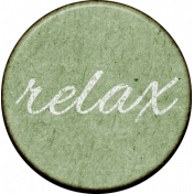 Summer Tea Relax Round Chipboard