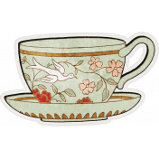 Summer Tea Element Teacup Sticker