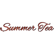 Summer Tea Element Word Art Summer Tea