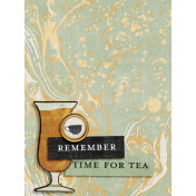 Summer Tea Journal Card Remember 3x4
