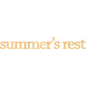 Plum Hill Summer's Rest Word Art Alternate