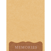 Plum Hill Journal Card Memories 3x4