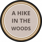 Off The Beaten Path Hike Woods Word Label