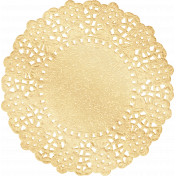 Frosty Fall Gold Doily