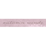 Frosty Fall Autumn Winds Word Art Snippet