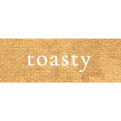 Frosty Fall Toasty Word Art Snippet