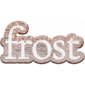 Frosty Fall Wooden Word Art- Frost