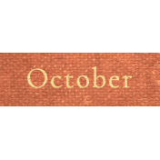 Frosty Fall October Word Art Snippet