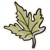 Homestead Life: Autumn Green Leaf Sticker