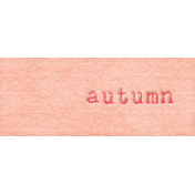 Cranberry Autumn Word Art