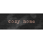 Cranberry Cozy Home Word Art