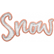 Cranberry Snow Wood Word Art