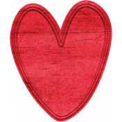 Cranberry Wood Heart 