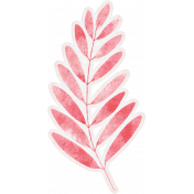 Cranberry Leaf Branch Sticker 2