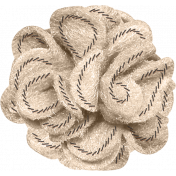 Cozy Mornings Beige Felt Flower