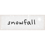 Cozy Mornings Snowfall Word Art