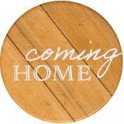 Homestead Life: Winter Coming Home Round Sticker