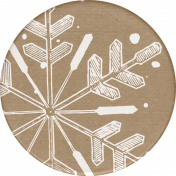 Homestead Life: Winter Snowflake Round Sticker