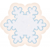 Homestead Life: Winter Light Blue Snowflake Sticker