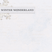 Homestead Life Winter Journal Card Floral Winter Wonderland 4x4