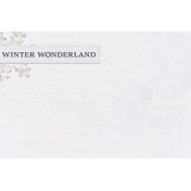 Homestead Life Winter Journal Card Floral Winter Wonderland 4x6