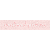 Baby Dear Element Word Art Snippet Sweet and Precious