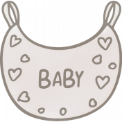 Baby Dear Mini Bib Print