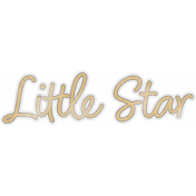 Baby Dear Little Star Word Art