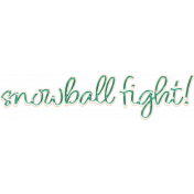 Flurries Mini Word Art Snowball Fight
