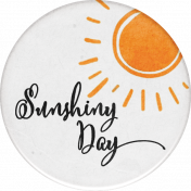 Orange Blossom Extras Sunshiny Day Round Sticker