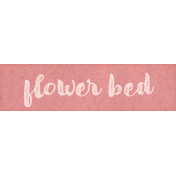 Lovely Garden Flower Bed Word Art