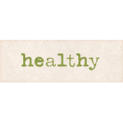 Lovely Garden Mini Healthy Word Art