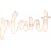 Lovely Garden Mini Plant Word Art 