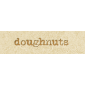 Coffee And Donuts Element Word Art Doughnuts 