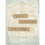 Coffee & Donuts After Coffee 3x4 Journal Card