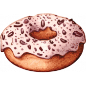 Coffee & Donuts Donut 09 Vintage Sticker