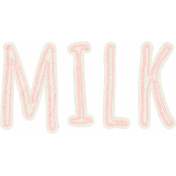 Coffee & Donuts Milk Word Art 03