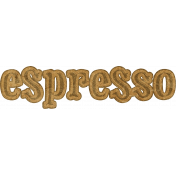 Coffee & Donuts Espresso Word Art 09