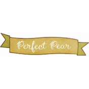 Perfect Pear Mini Green Doodle Banner