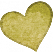 Perfect Pear Green Heart Sticker