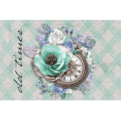 Vintage Blooms Old Times 4x6 Journal Card