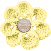 Afternoon Daffodil Element flower crochet yellow