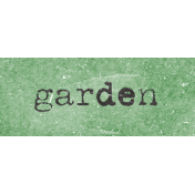 Afternoon Daffodil Element word art garden